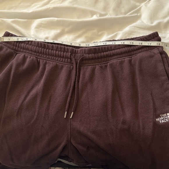 The North Face Brown Jogger Sweatpants Women’s Size XL Logo Fleece - Picture 3 of 5